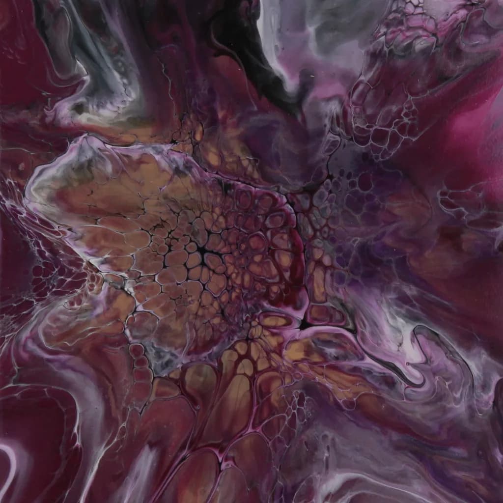 Ethereal Swirls: A Dance of Abstract Colors and Textures in Fluid Art
