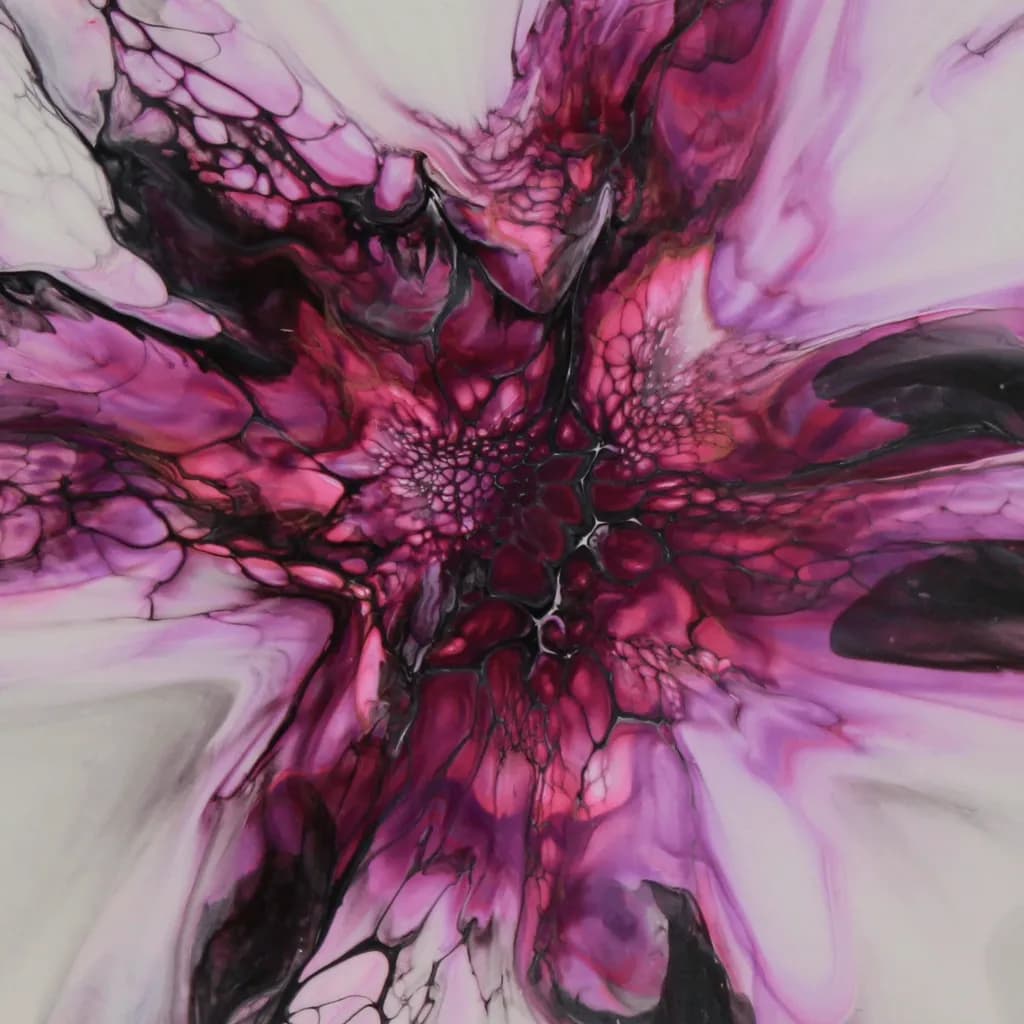 Vibrant Fluidity: An Abstract Dance of Pink Textures