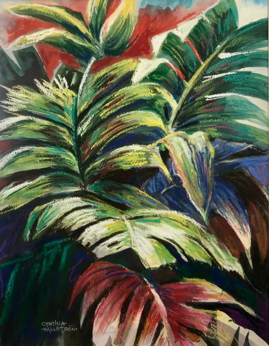 Tropical Symphony: A Vibrant Dance of Leaves and Colors