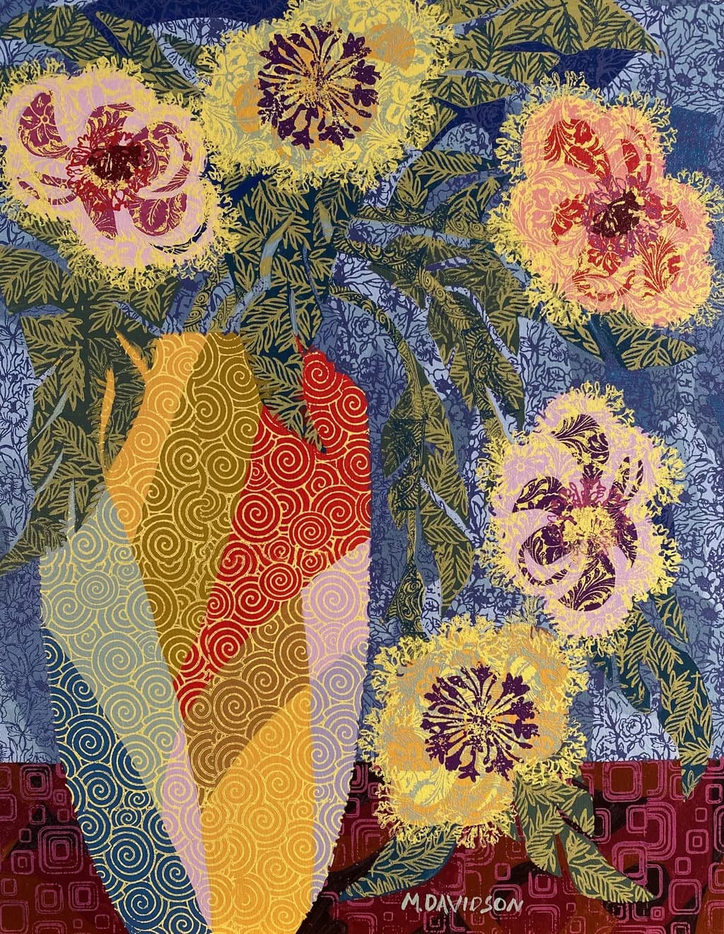 Stamped Flower Arrangement #1