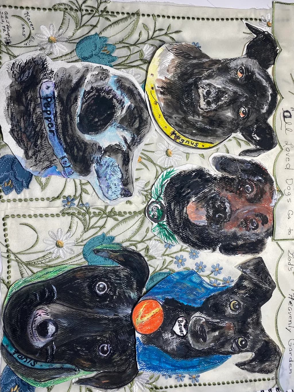 Whimsical Canine Portraits: A Colorful Tribute to Our Beloved Dogs