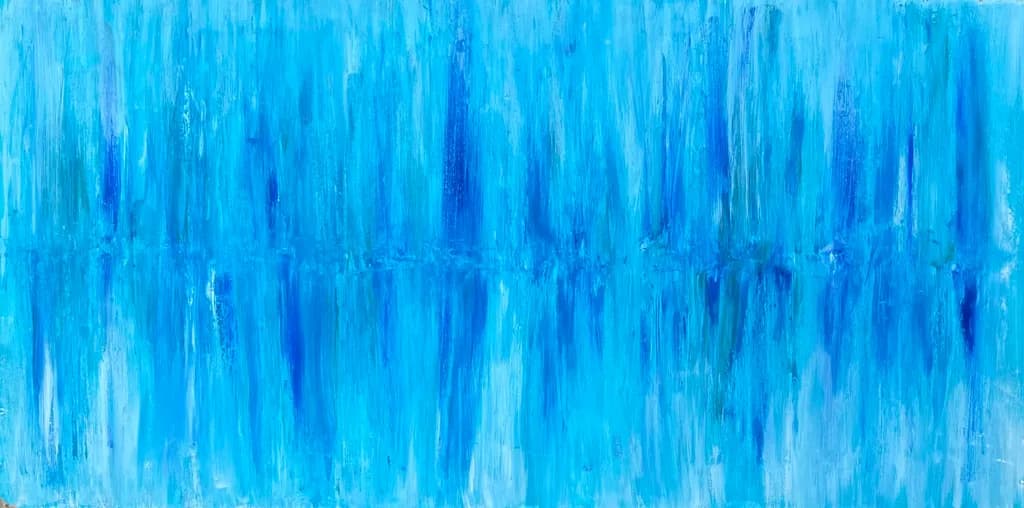 Oceanic Whispers: A Symphony of Blue Hues in Abstract Expressionism