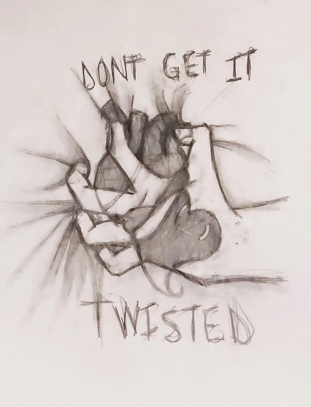 Twisted Expressions: A Hand's Struggle Against Perception