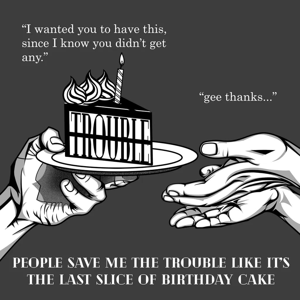 Slice of Trouble: A Humorous Take on Birthday Cake Expectations
