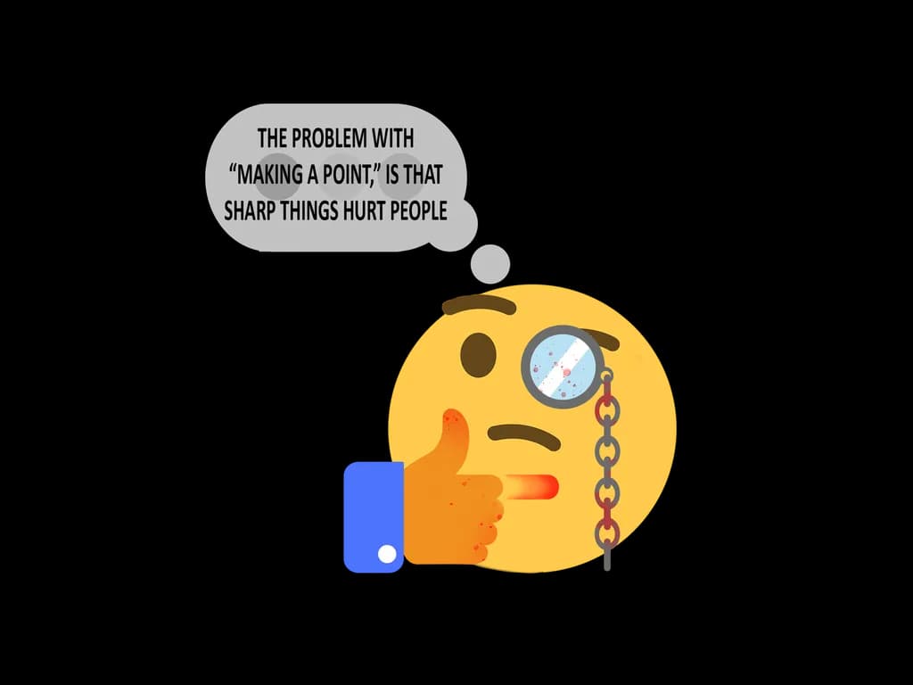 Thoughtful Reflections: "Making a Point" with a Humorous Twist on Sharpness