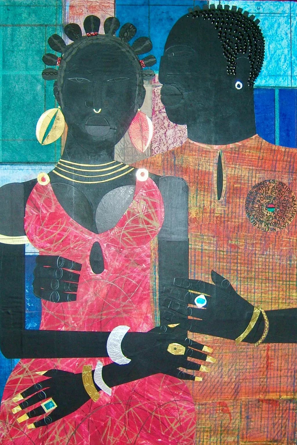 Embrace of Elegance: A Celebration of Love and Culture in Vibrant Hues