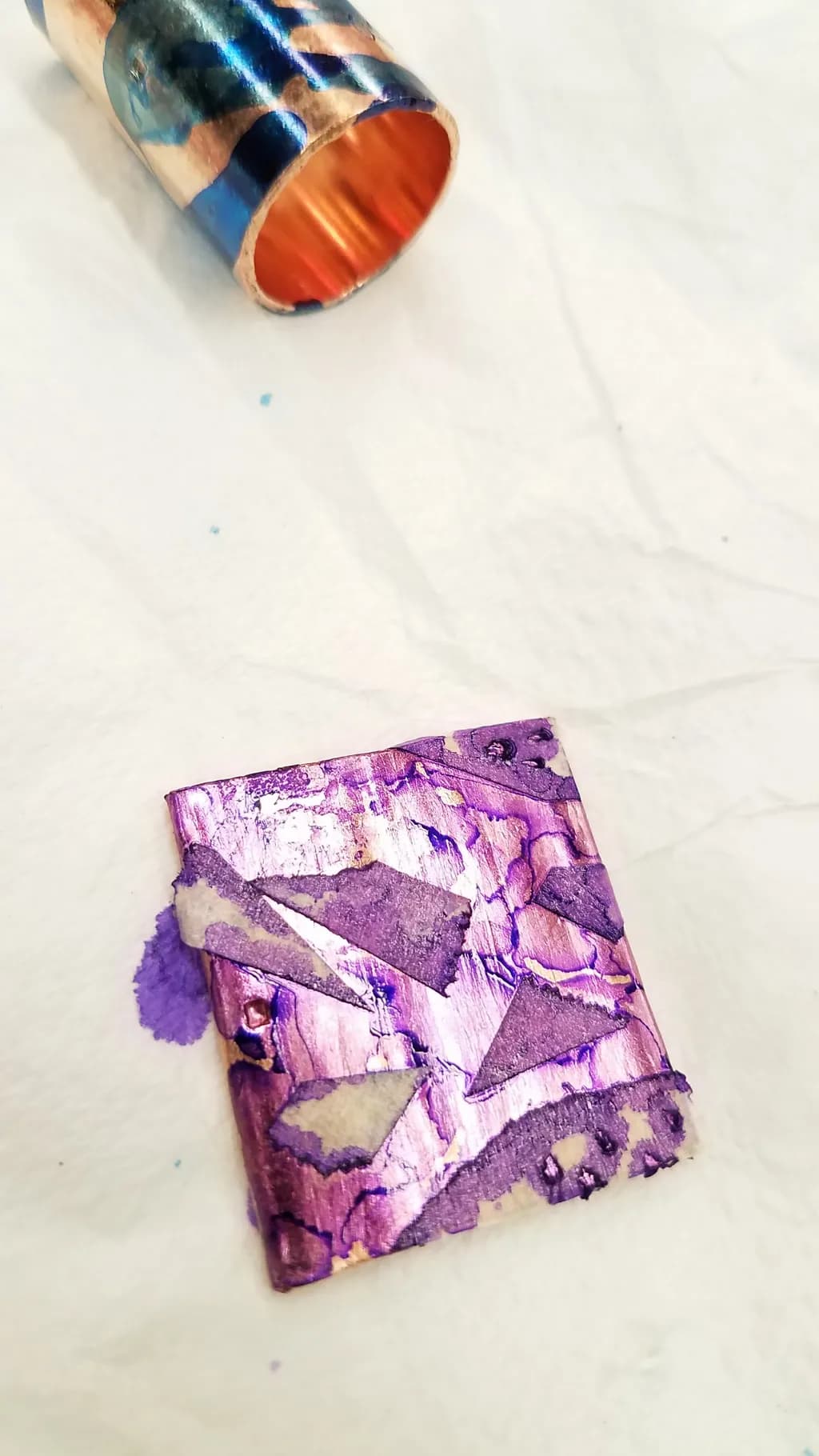 Purple Geometric Copper