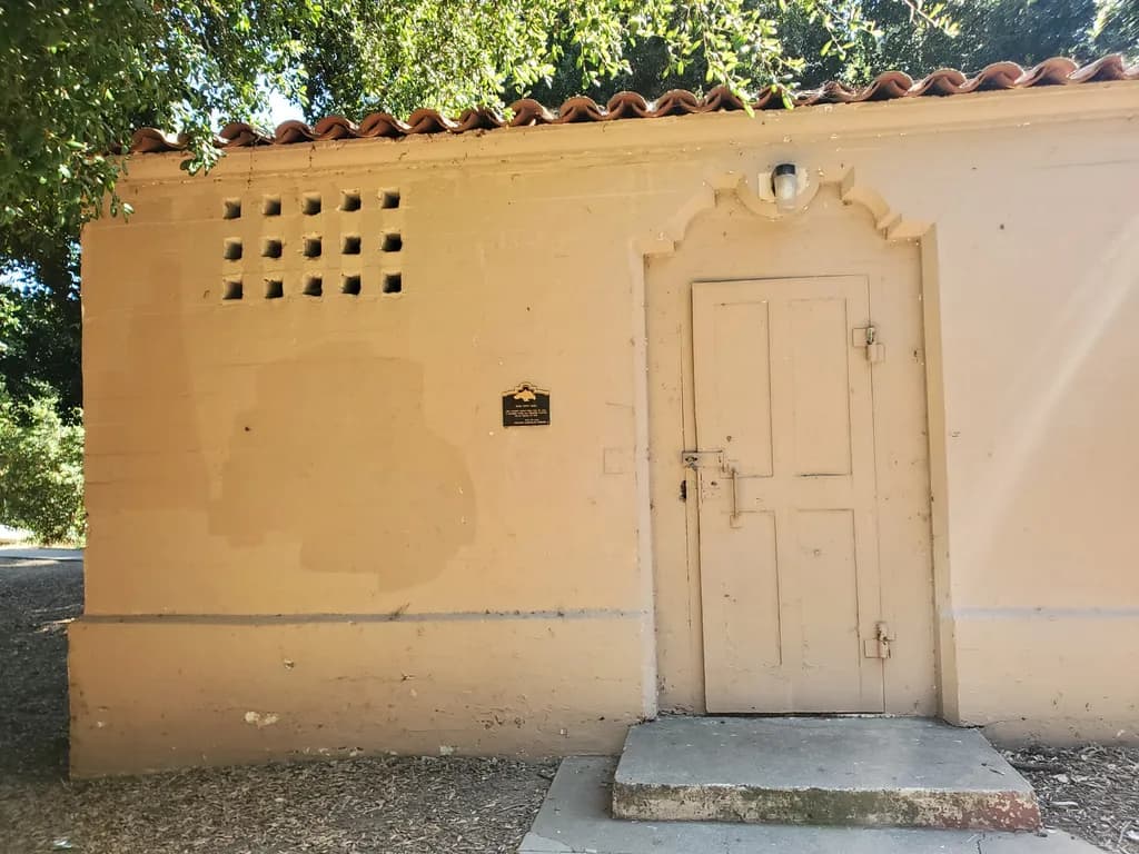 Sunlit Stucco Door