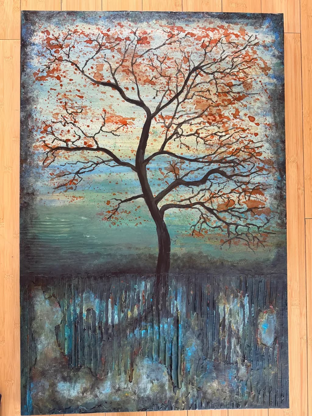 Whispers of Autumn: An Abstract Journey Through Color and Form