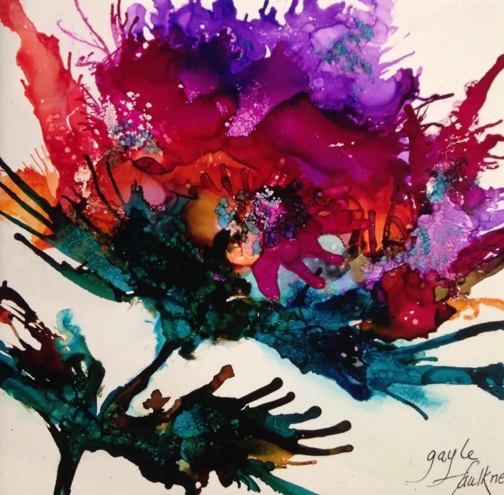 Vibrant Blossoms: A Dance of Color and Emotion in Abstract Floral Art