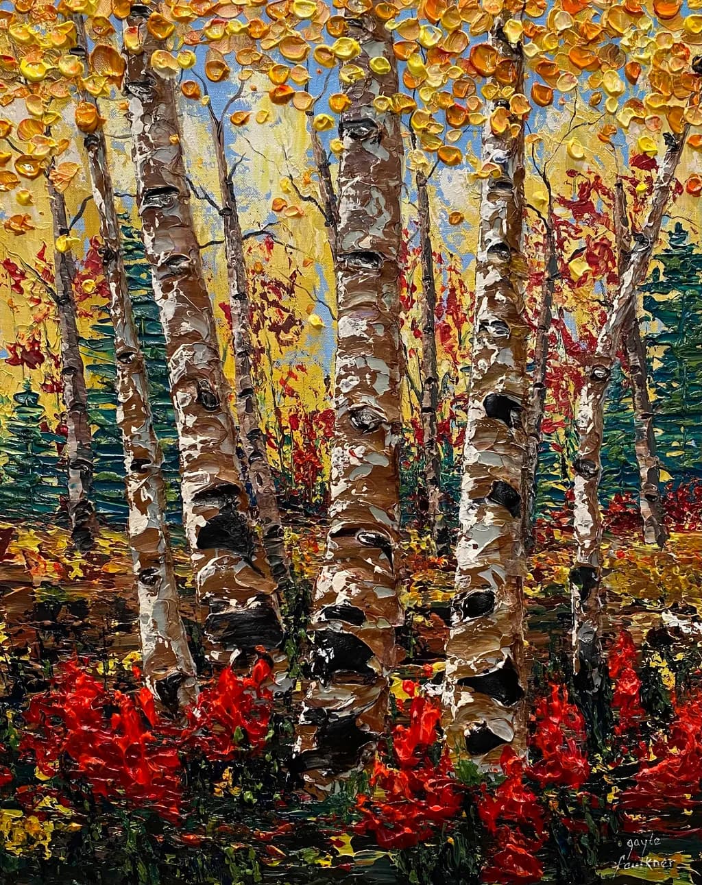 Whispers of Autumn: A Vibrant Dance of Birch and Maple in Nature's Embrace