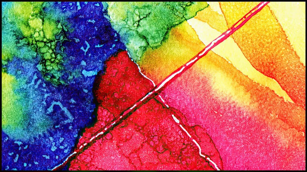 Vibrant Harmony: A Dance of Colorful Watercolors