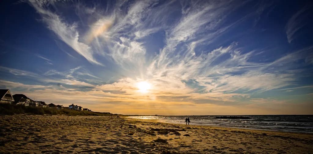 Sunset Stroll at East Beach