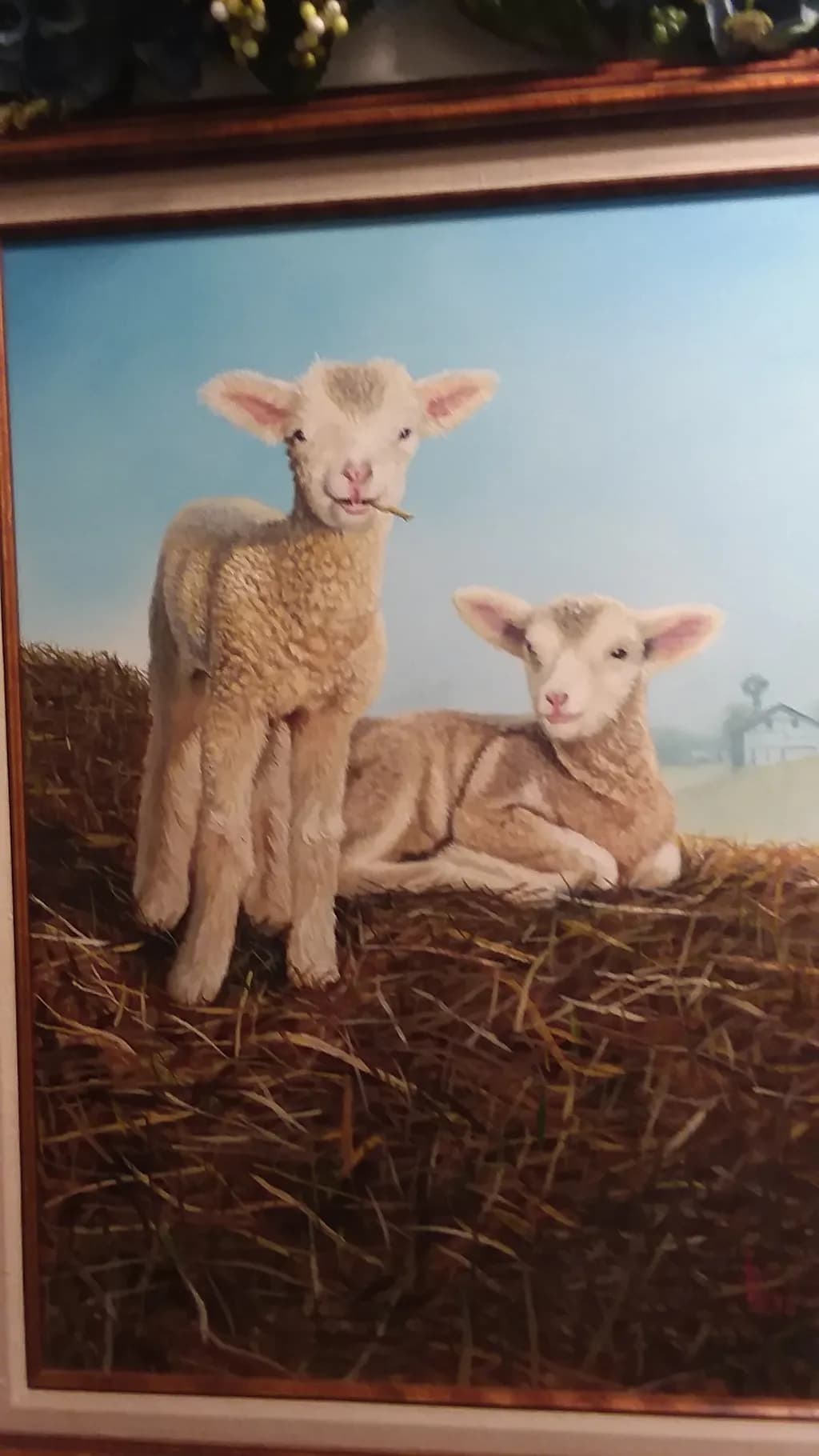 Hay Bale Lambs
