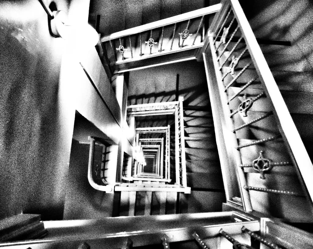 Stairs at Clift Hotel
