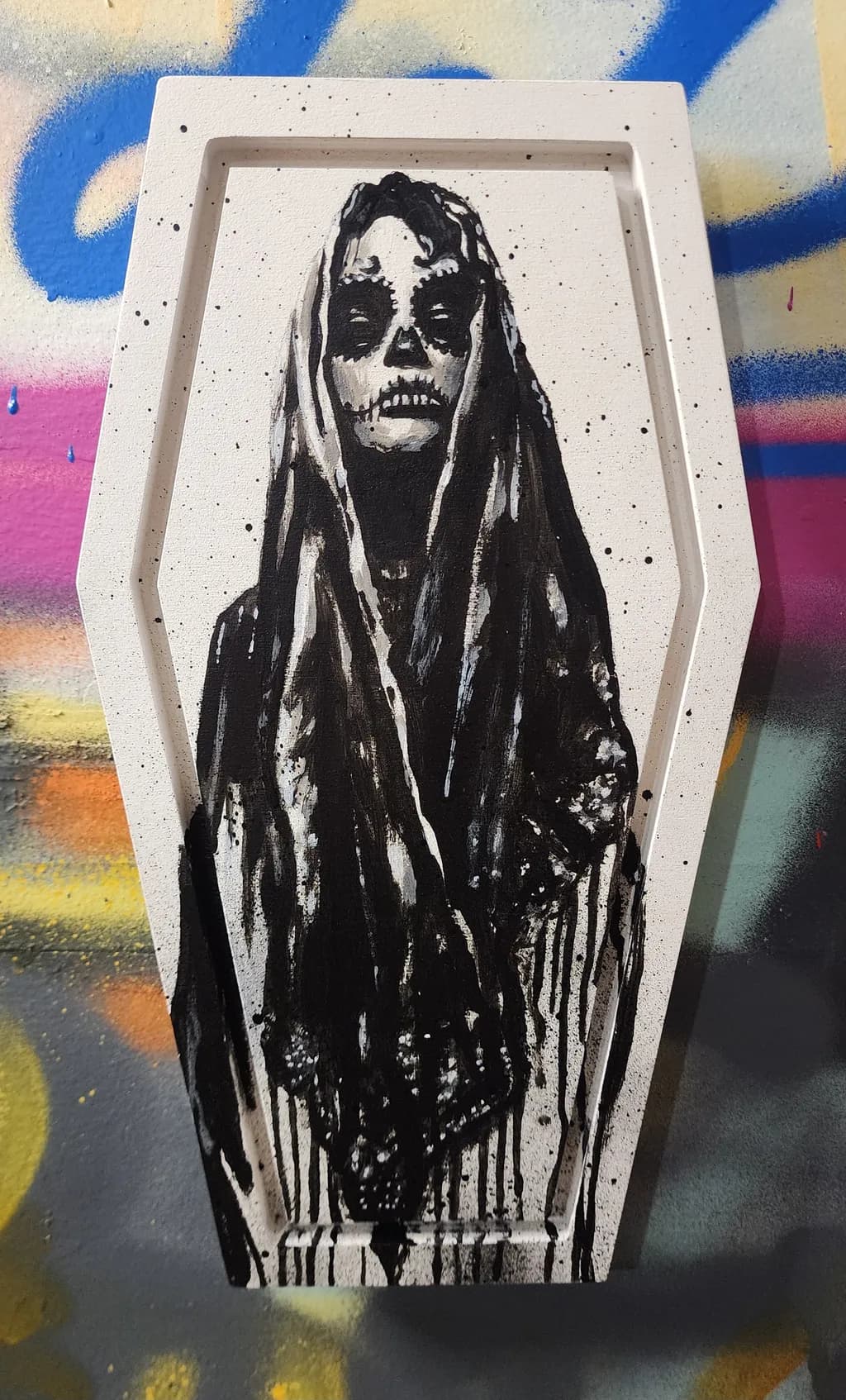 Coffin Skeleton Veil