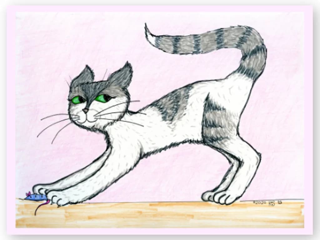 Pouncing Cat