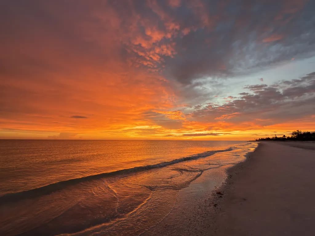 Sunset Shoreline Glow
