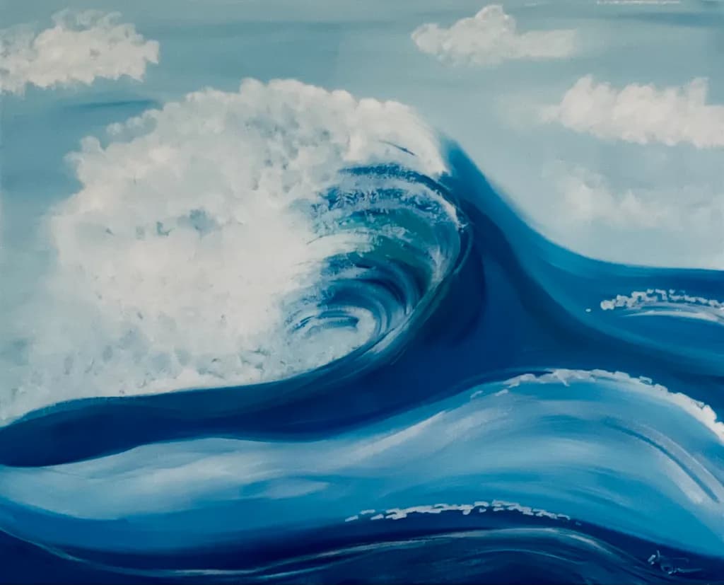 Ocean's Embrace: A Dance of Waves and Sky
