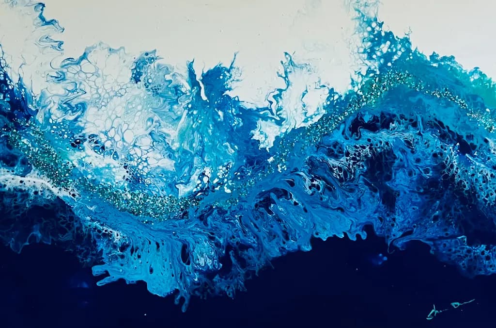 Ocean's Embrace: A Dance of Turquoise Waves and Serenity