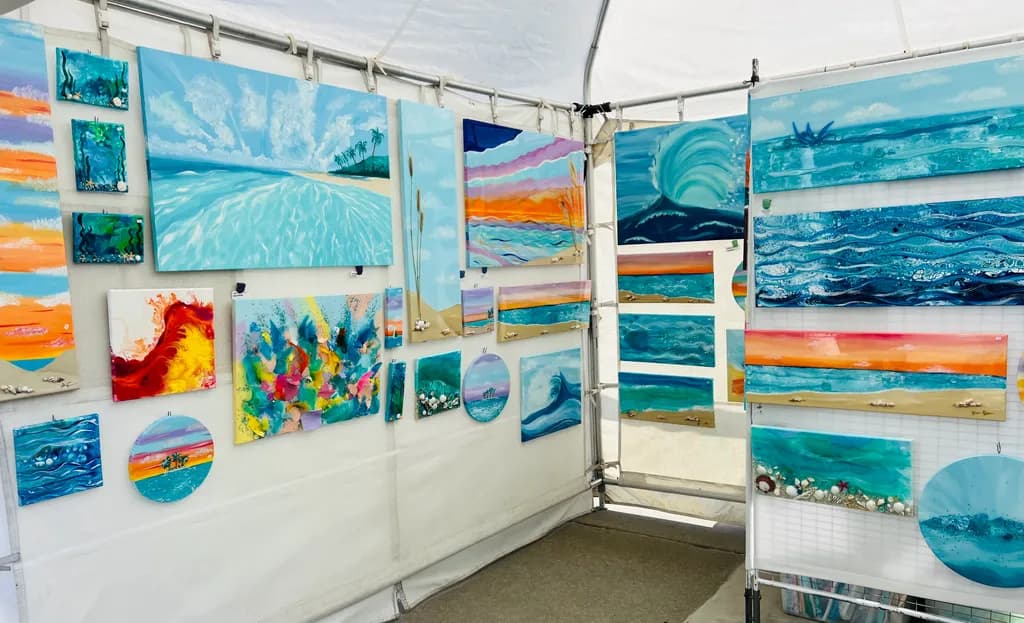 Oceanic Dreams: A Vibrant Collection of Coastal Artistry and Serenity