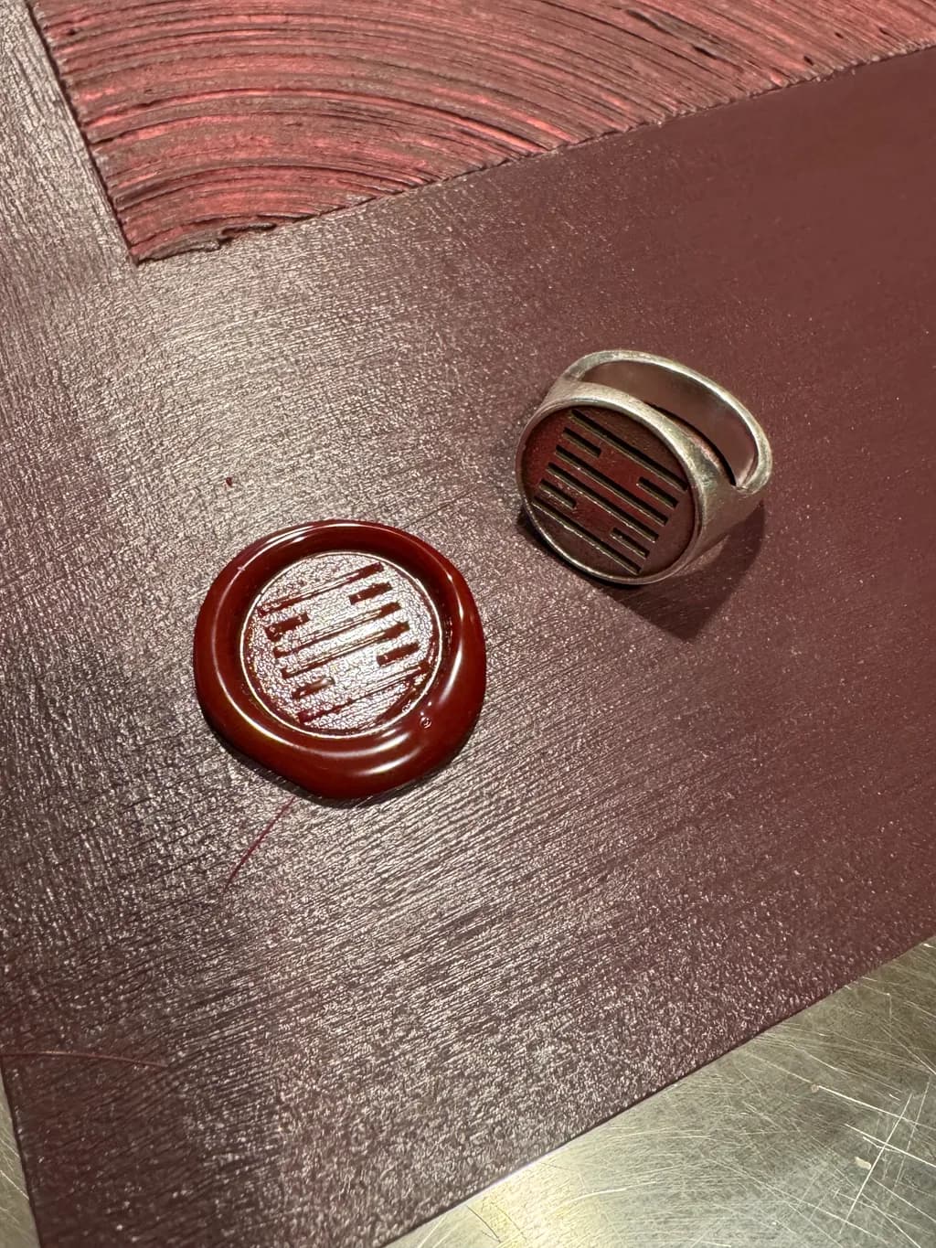 Artisanal Red Seal Ring