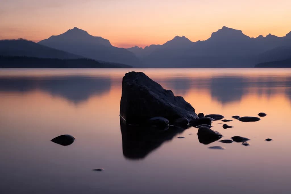 Mountain Lake Sunset