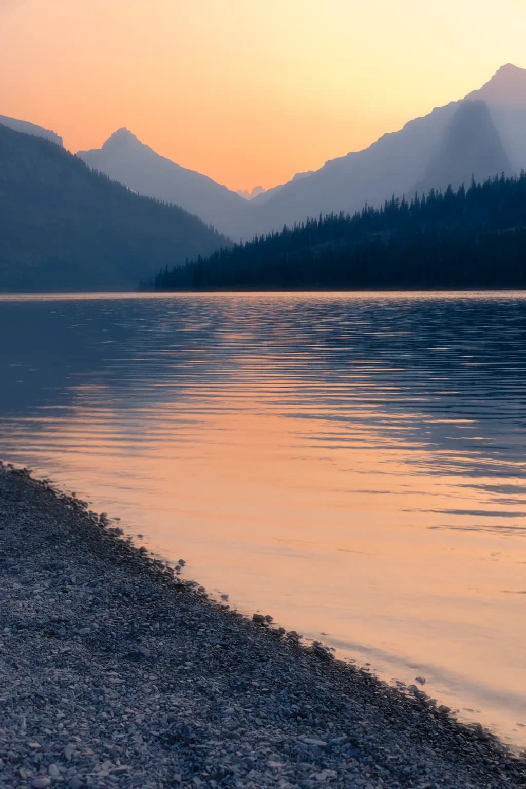 Mountain Lake Sunset