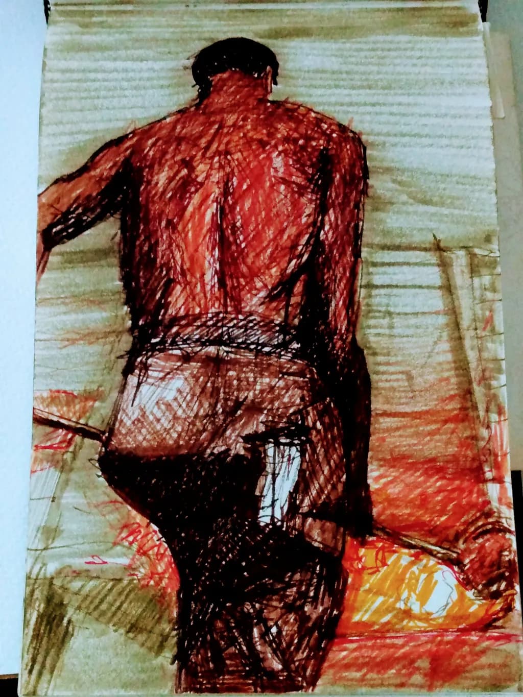 Backlit Figure
