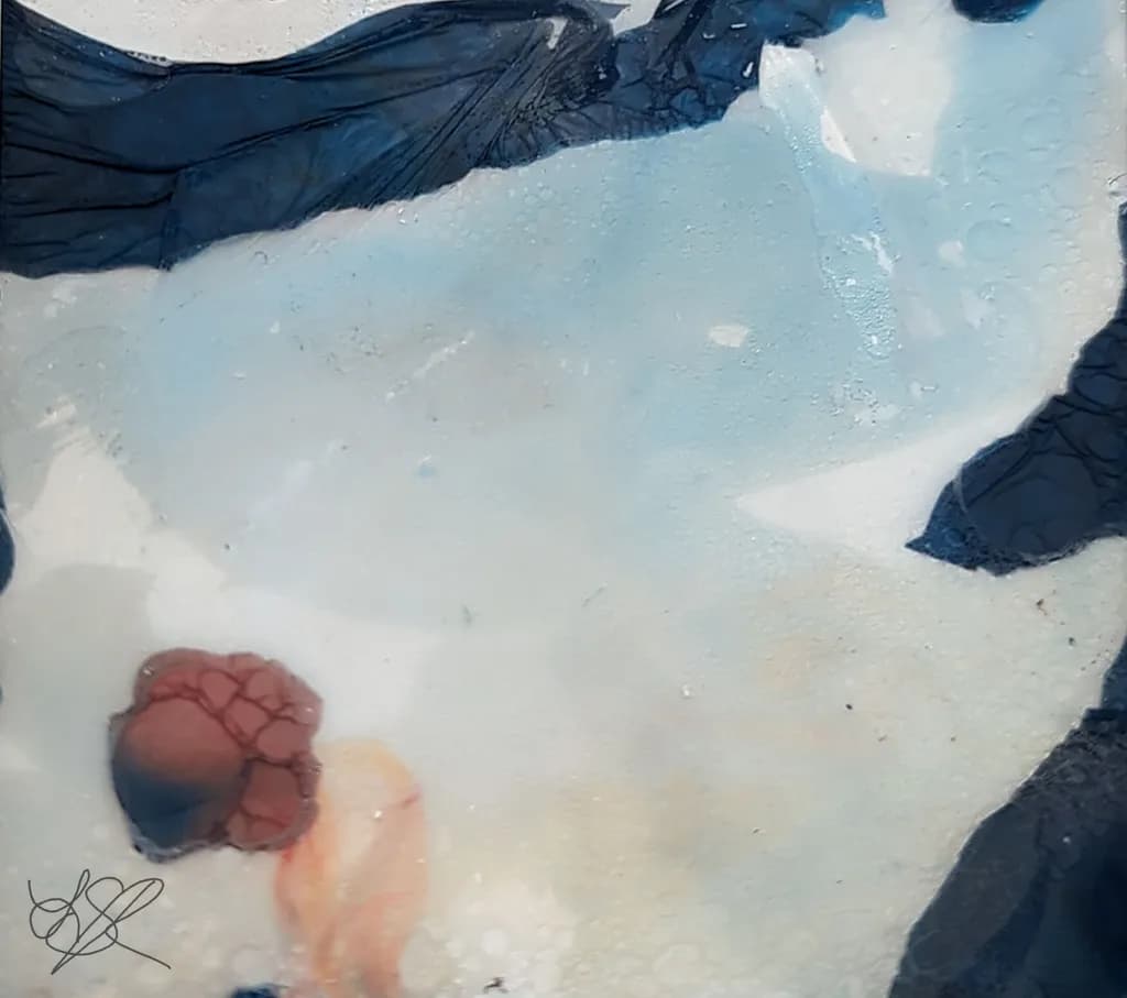 Whispers of the Abyss: A Surreal Dance of Color and Texture in Contemporary Art