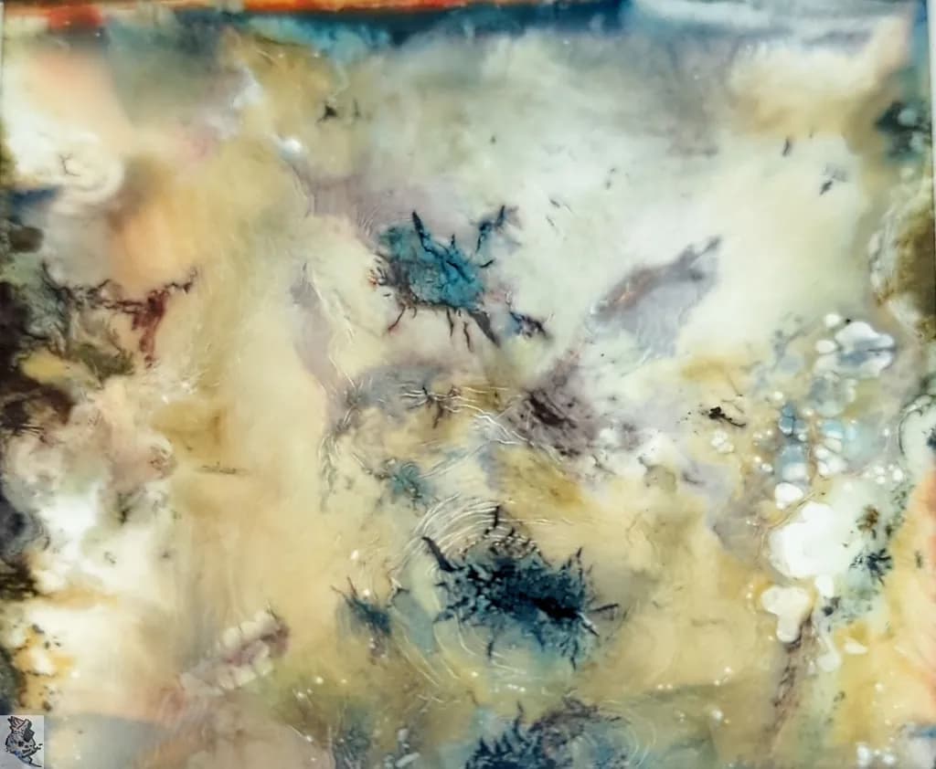 Whispers of Fluid Dreams: An Abstract Journey Through Color and Texture