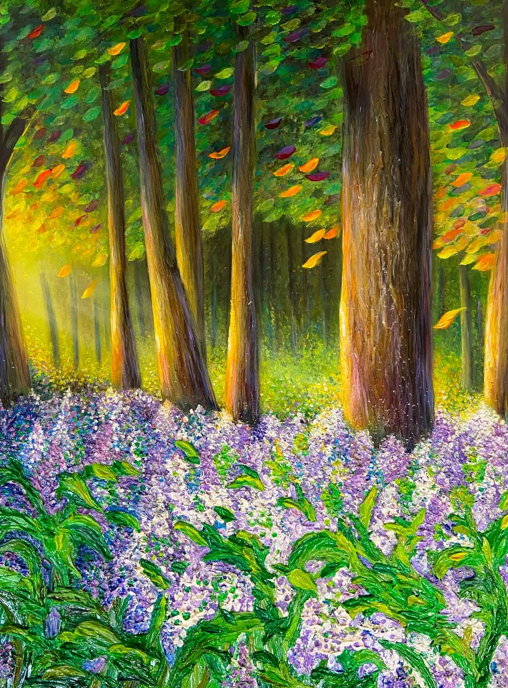 Sunlit Forest Bloom