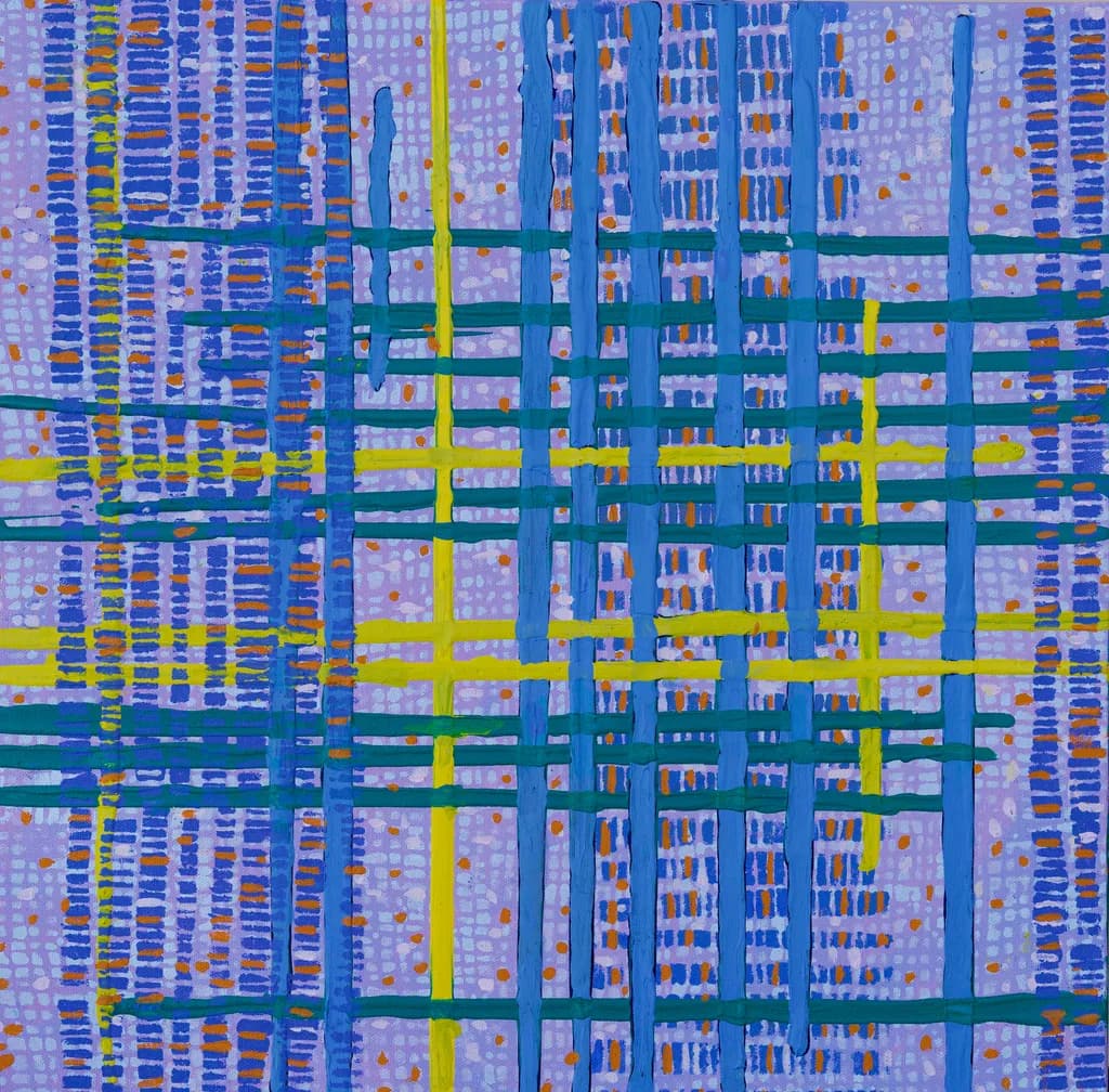 Vibrant Geometric Harmony: An Abstract Exploration of Colorful Patterns and Textures