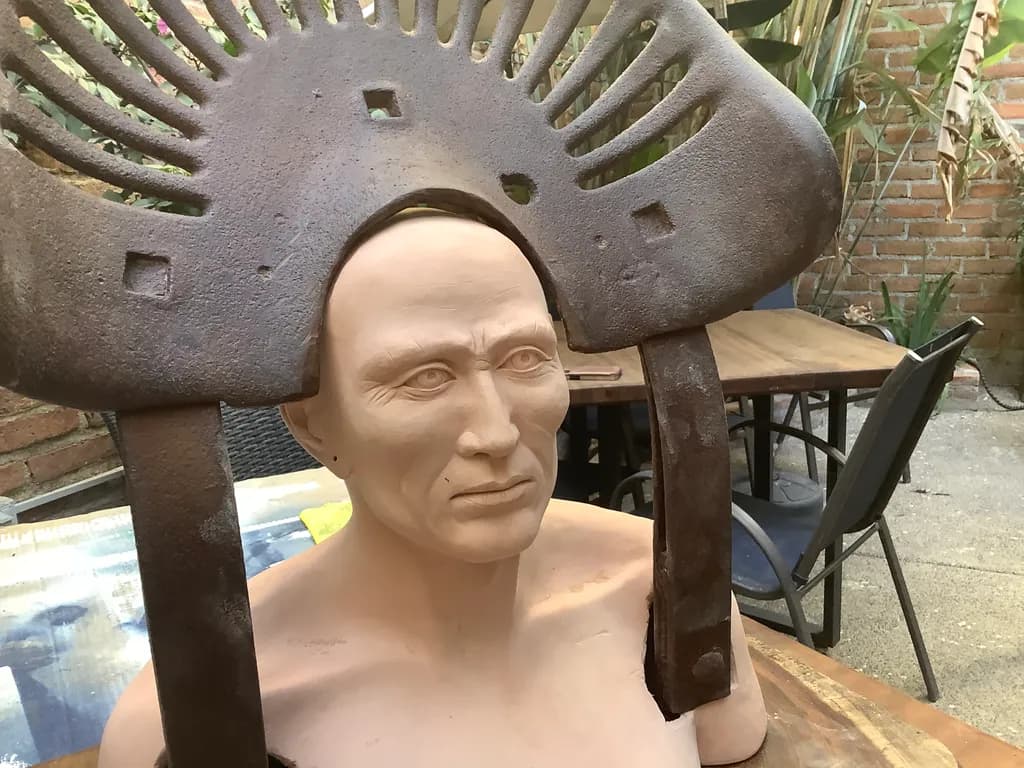 Rustic Sentinel Bust