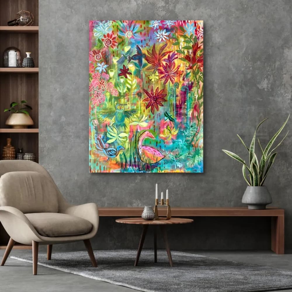 Vibrant Oasis: A Colorful Celebration of Nature's Beauty