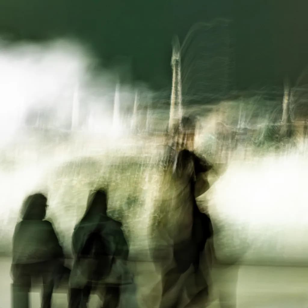 Whispers of Motion: An Abstract Journey Through Urban Life