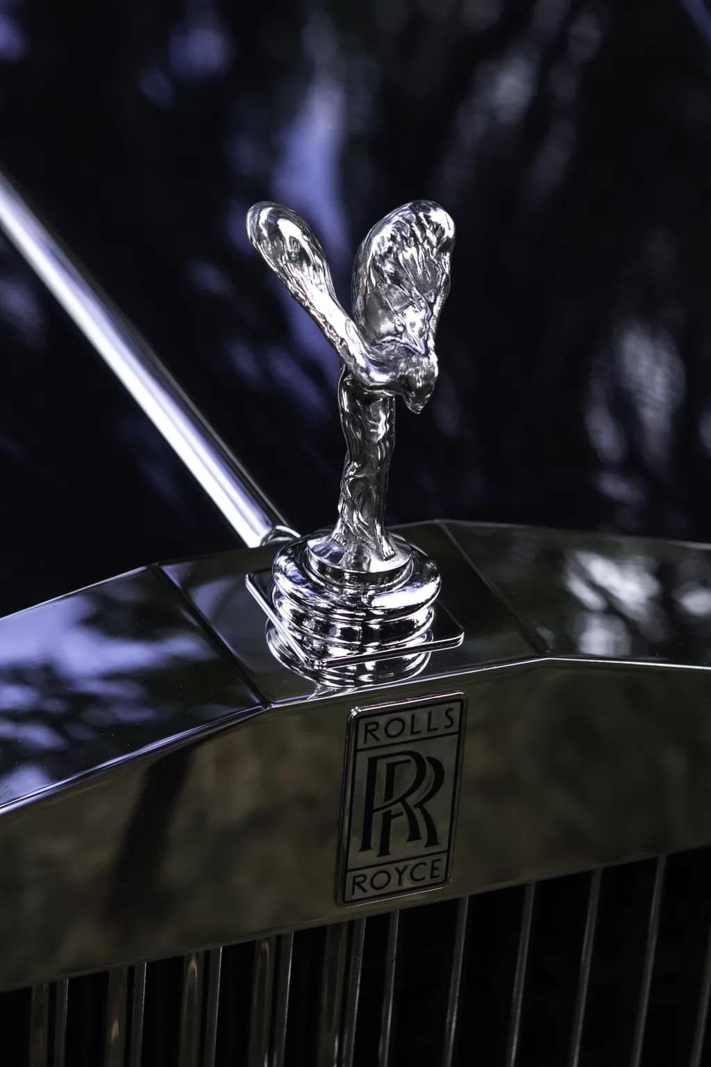 Elegance in Motion: The Spirit of Ecstasy on a Rolls Royce Hood Ornament