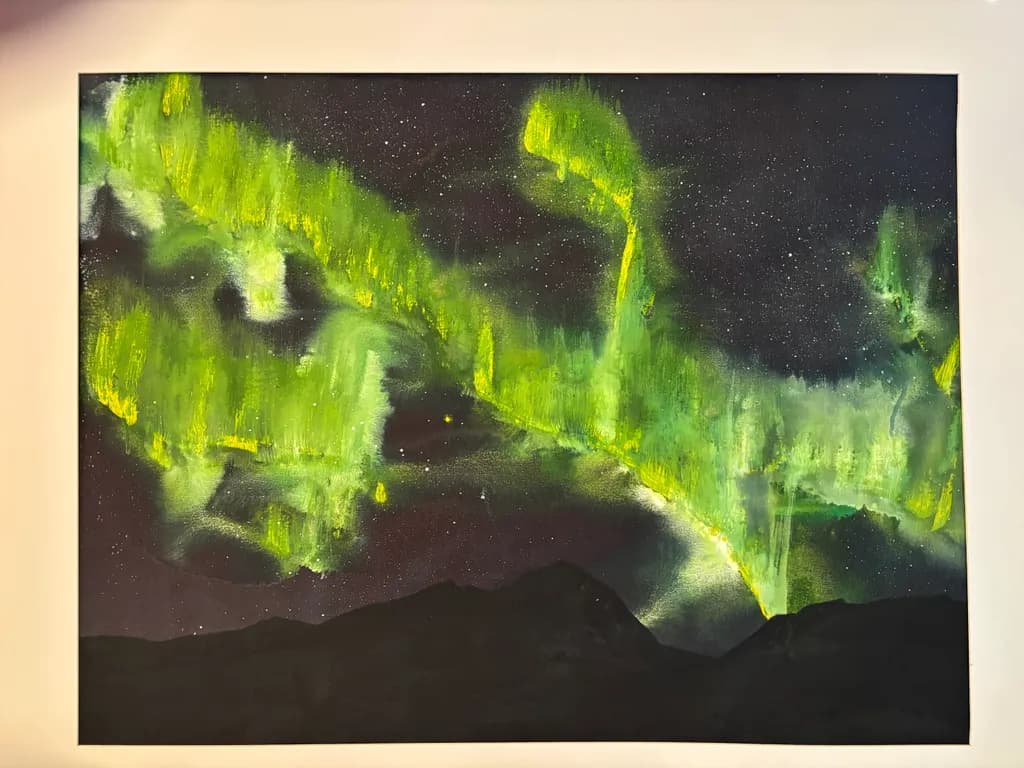 Aurora Over Mountains