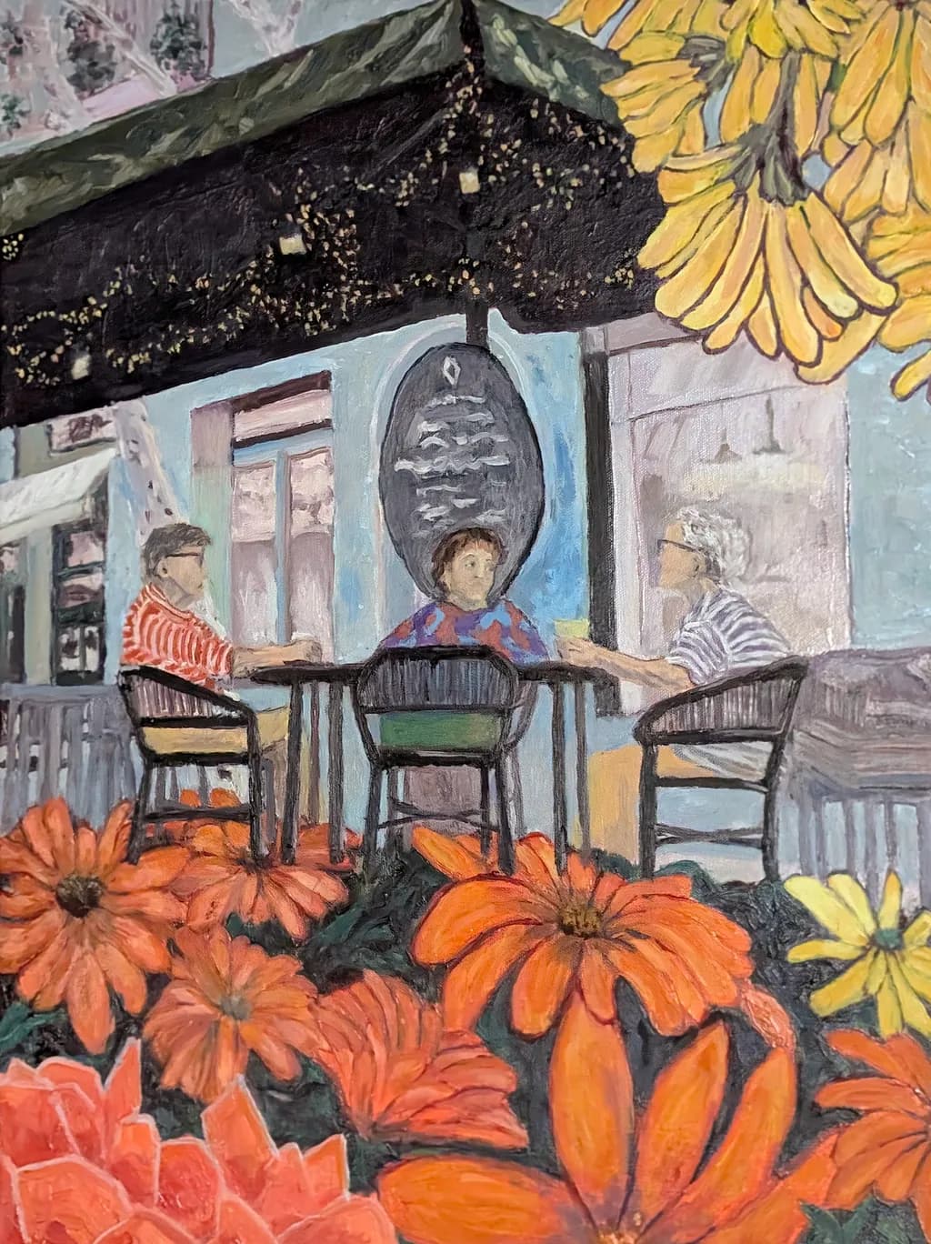 Three Ladies Chatting