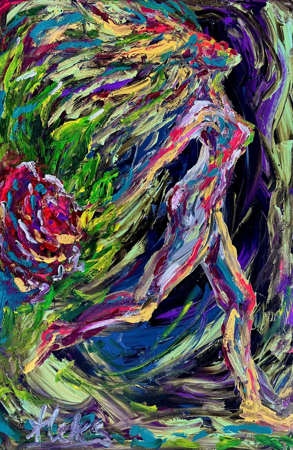 Vibrant Dance of Nature: A Colorful Journey Through Movement and Emotion