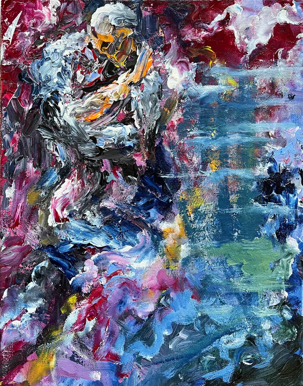 Whispers of Color: An Abstract Dance of Emotion and Light