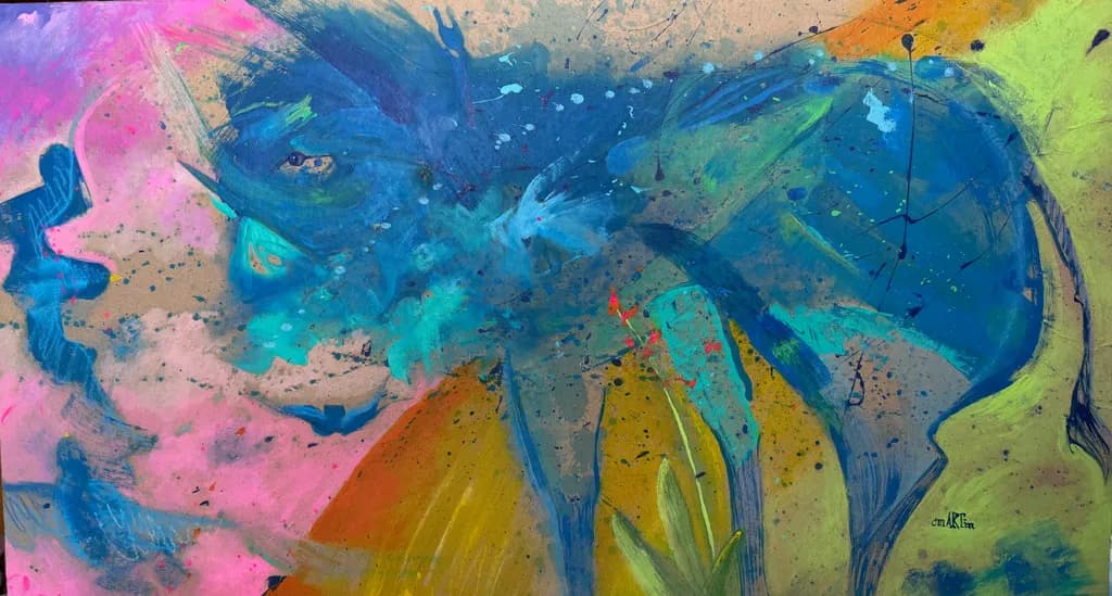 Blue Animal Expression