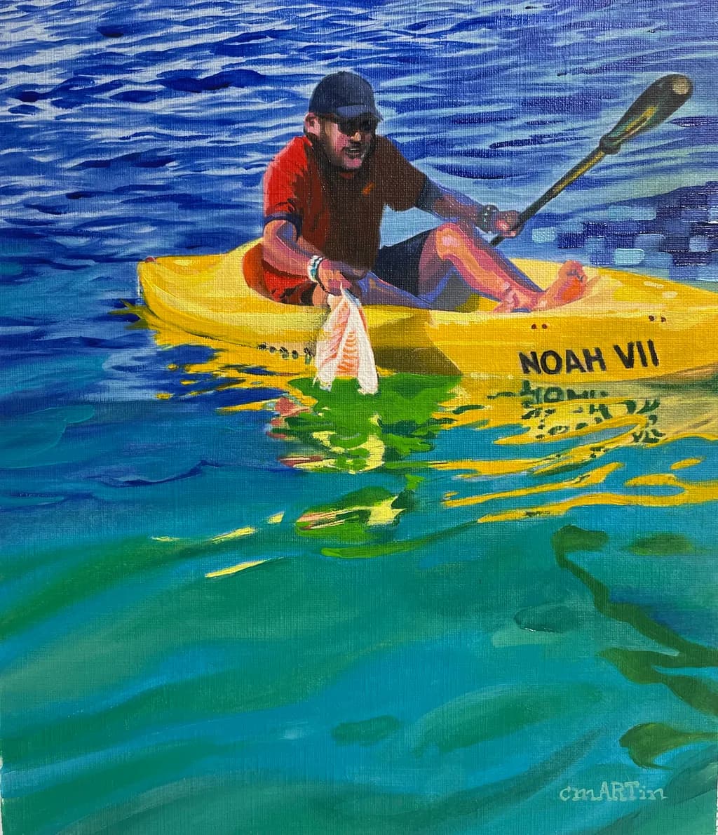 "Reflections of Adventure: Kayaking Through Colorado's Crystal Waters"