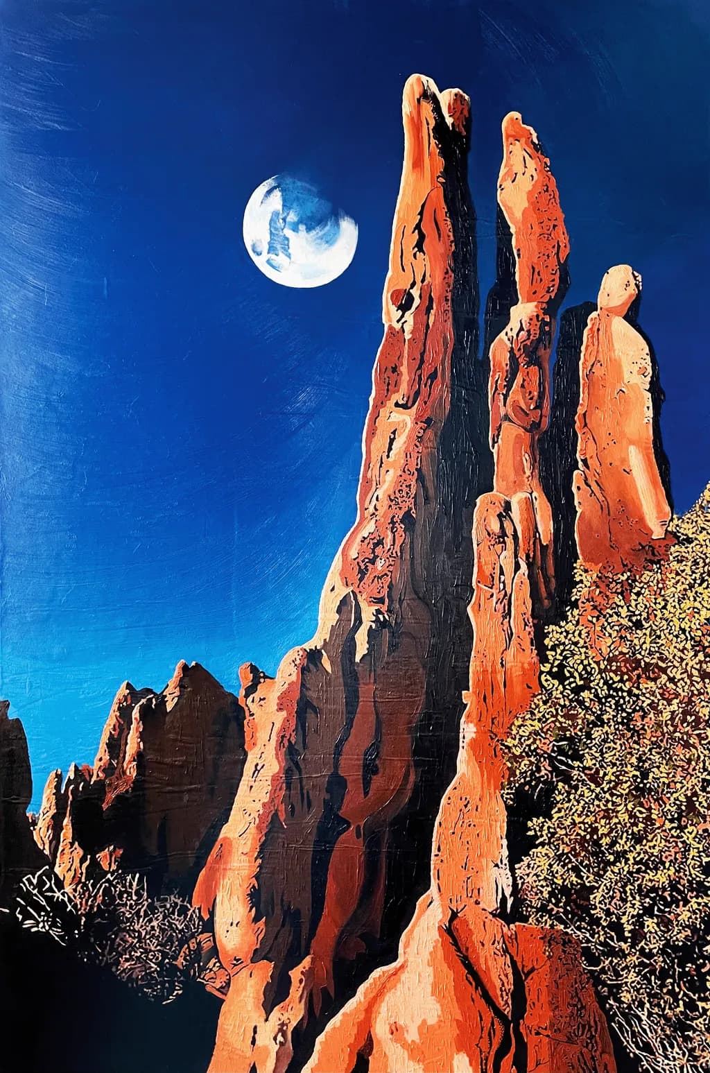 "Moonlit Majesty: Embracing Colorado's Red Rocks" // Link in bio