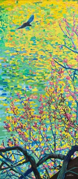 Bird Among Blossoms
