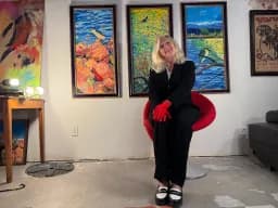 Studio Portrait Among Landscapes