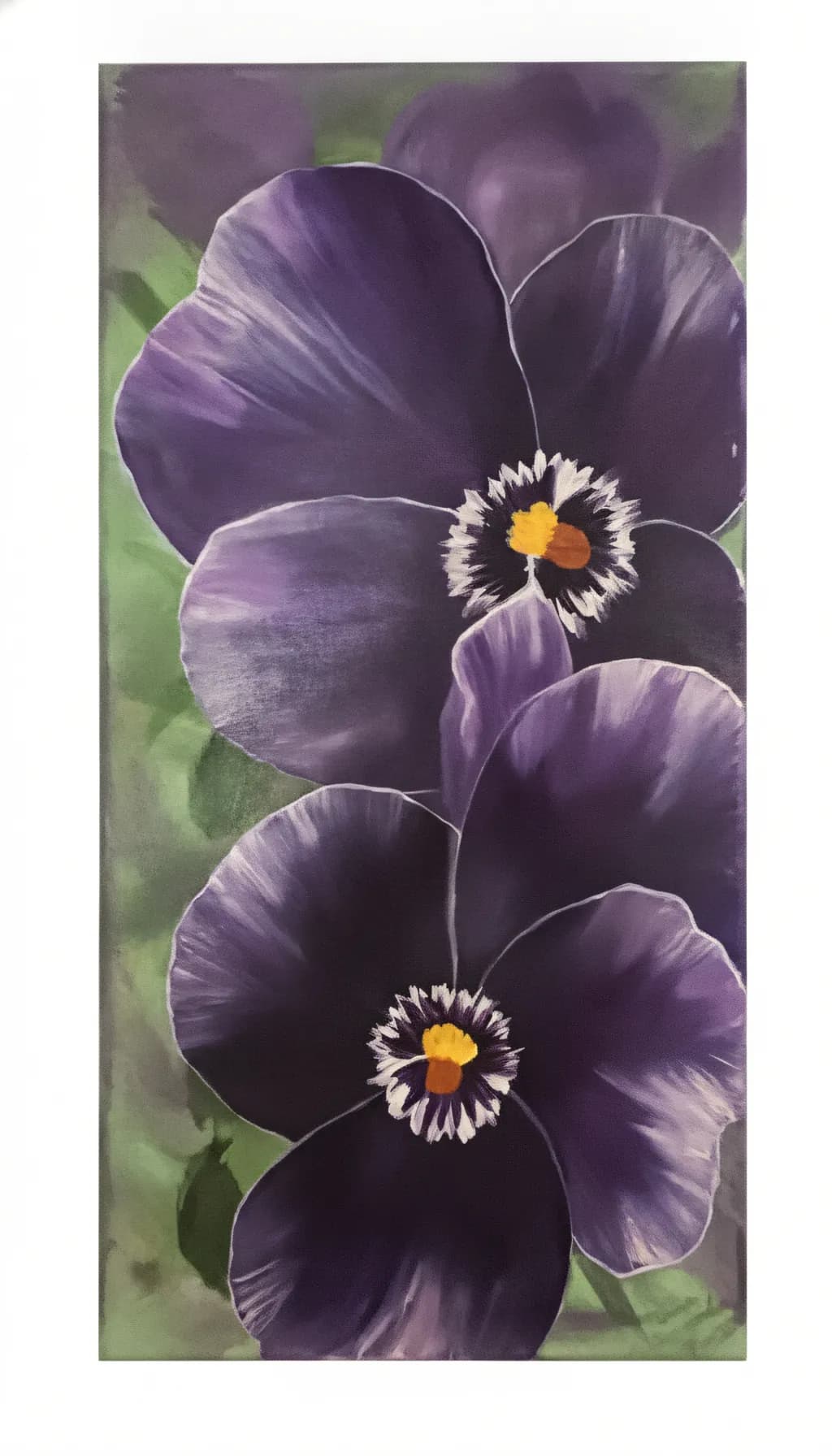 Purple Pansy Pair