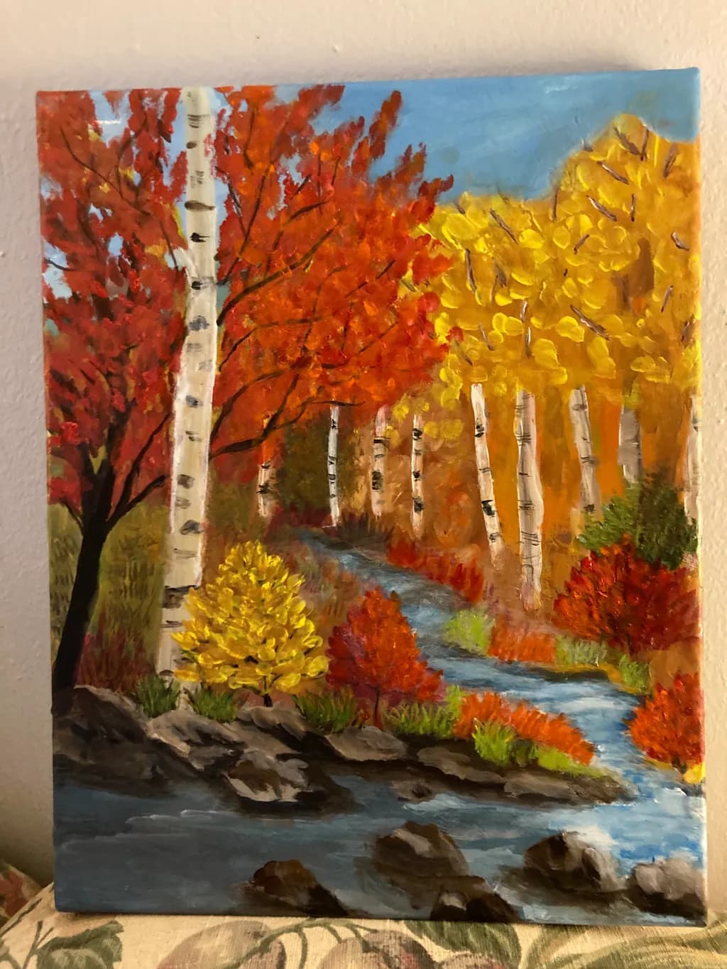 Autumn Serenity: A Vibrant Journey Through Golden and Crimson Landscapes