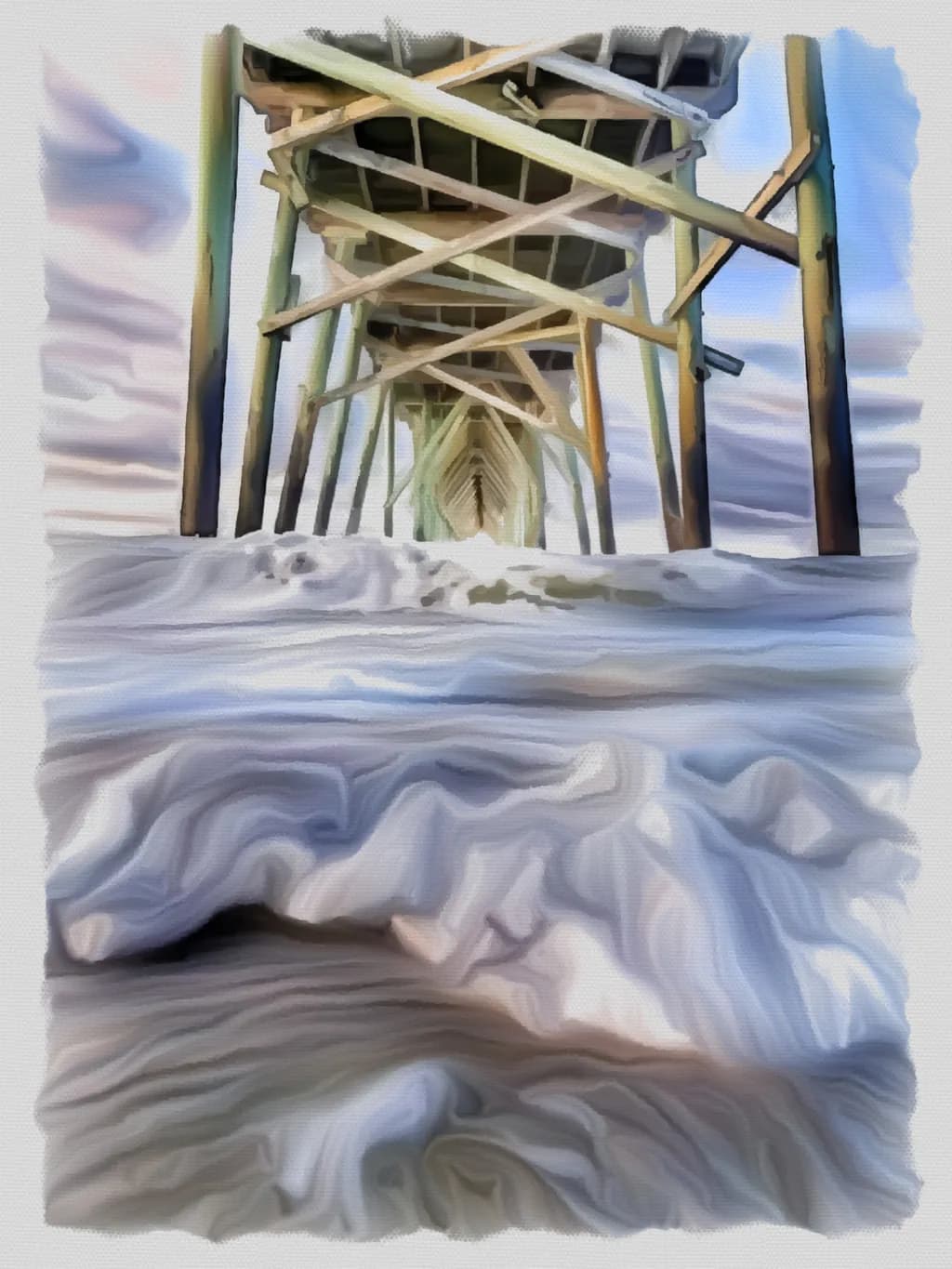 Whispers of the Waves: A Serene Perspective Beneath the Pier