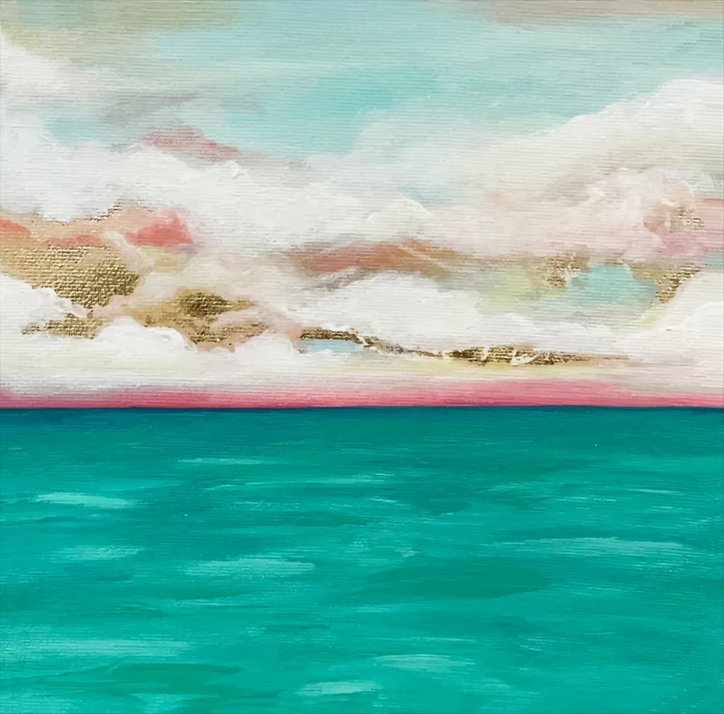 Whispers of the Ocean Sky: A Dance of Clouds and Waves